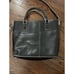 Vera Bradley Black Leather Satchel Crossbody Handle White Accents 13 X 10 X 3