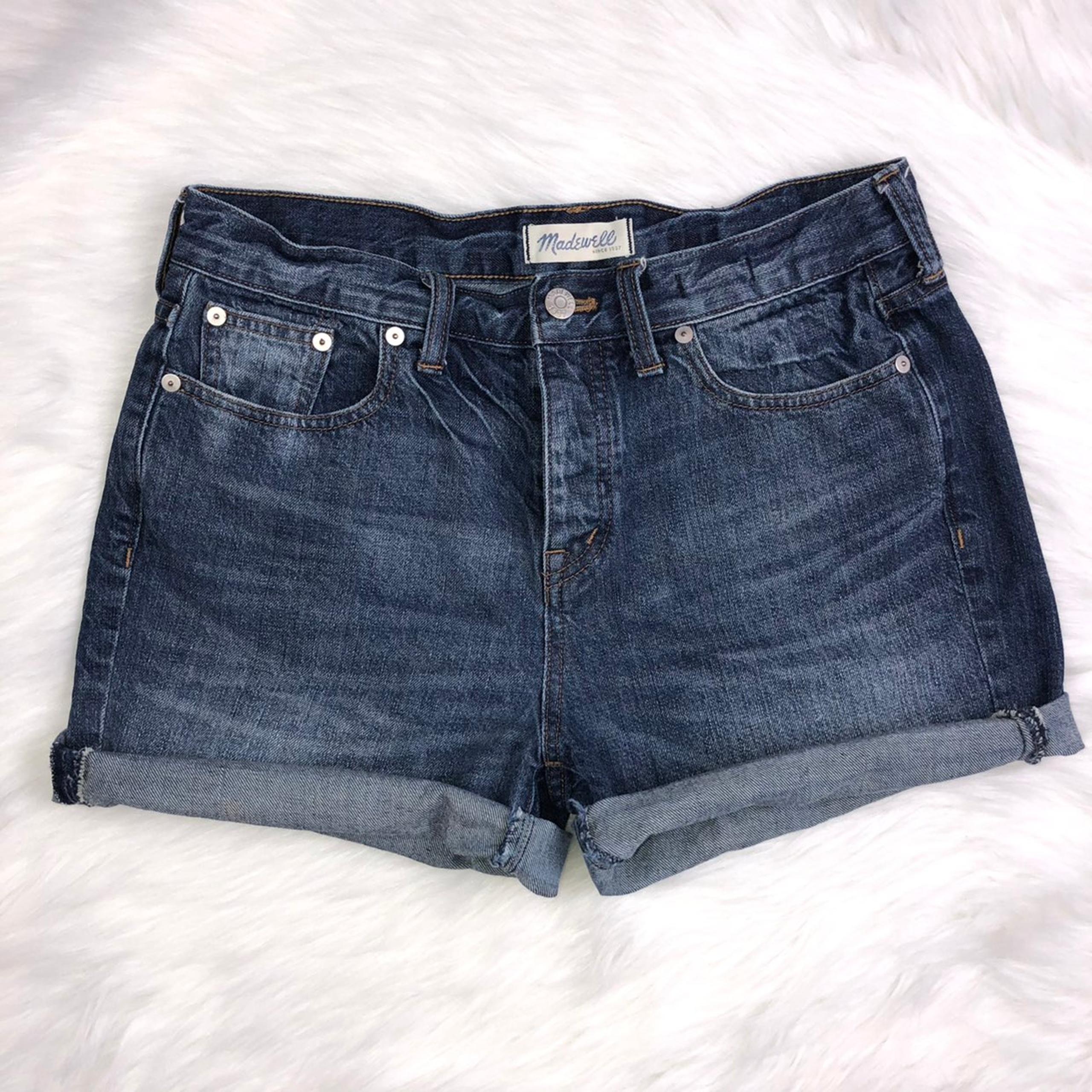 Madewell high rise roll up Jean Shorts