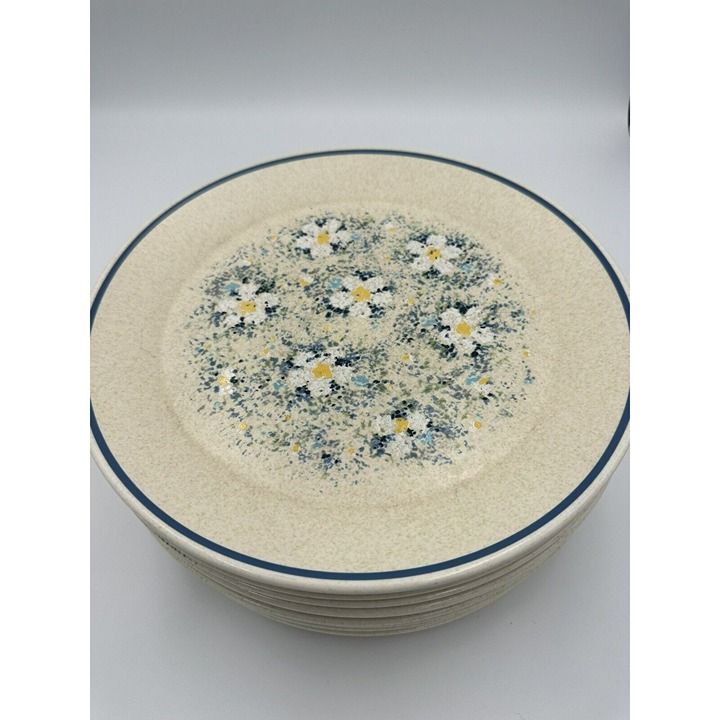 10x 1970's Lenox Dewdrops Dinner Plate 302722 10 1/2 Retro Temperware Stonewear
