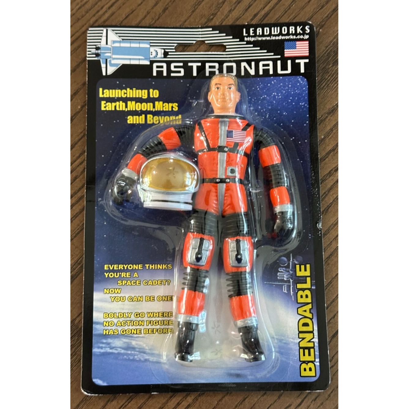 Mattel Major Matt Mason Man in Space Leadworks Figure on Card Japan NOS