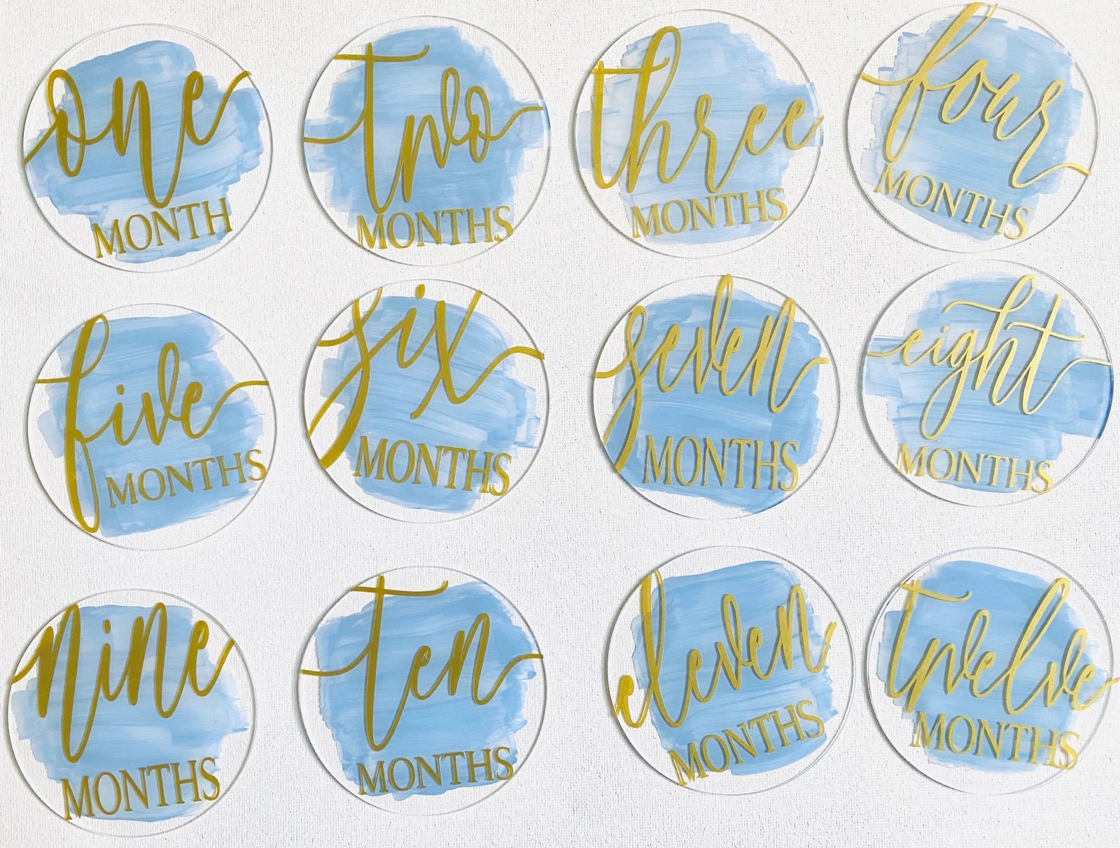 Baby monthly milestone markers/pregnancy milestone markers/acrylic signs
