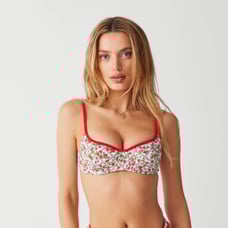 Frankie’s bikinis cola underwire balconette bikini top