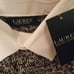 NWT Ralph Lauren Sweater w/ Built in White Button-up Collar & Shirt Hem (M)