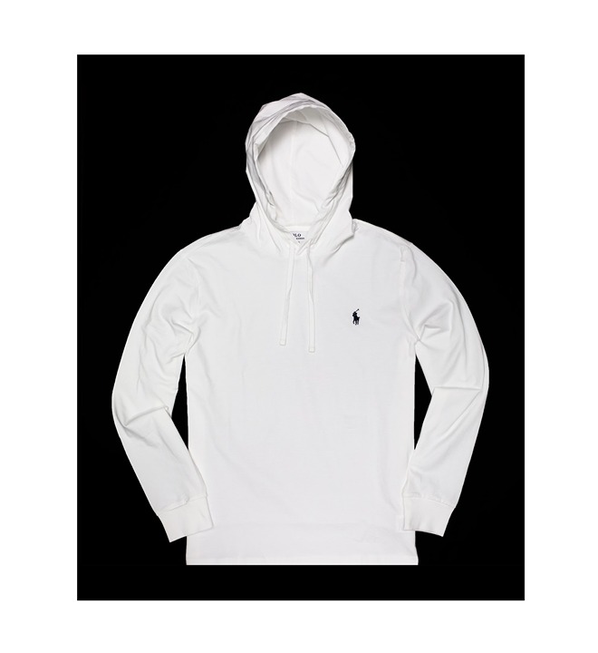NWT Polo Ralph Lauren Men's Pullover Long Sleeve Jersey Hoodie White XXL Cotton