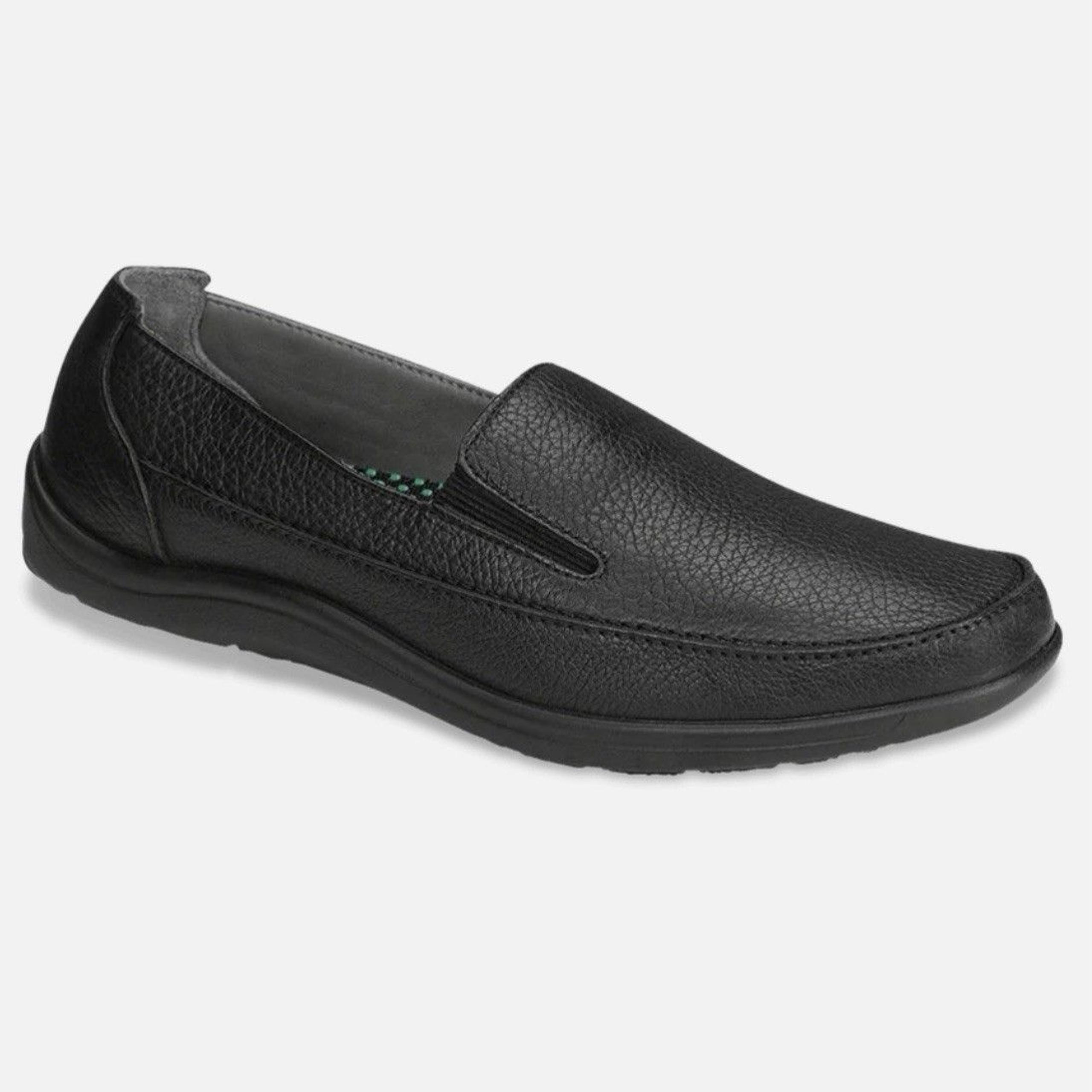 SAS Weekender Pebbled Leather Loafers Black Men’s 12 M Slip On Comfort Shoes EUC
