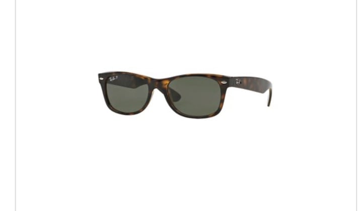Ray-Ban Polarized Sunglasses, RB2132 New Wayfarer - Polished Tortoise/Gre