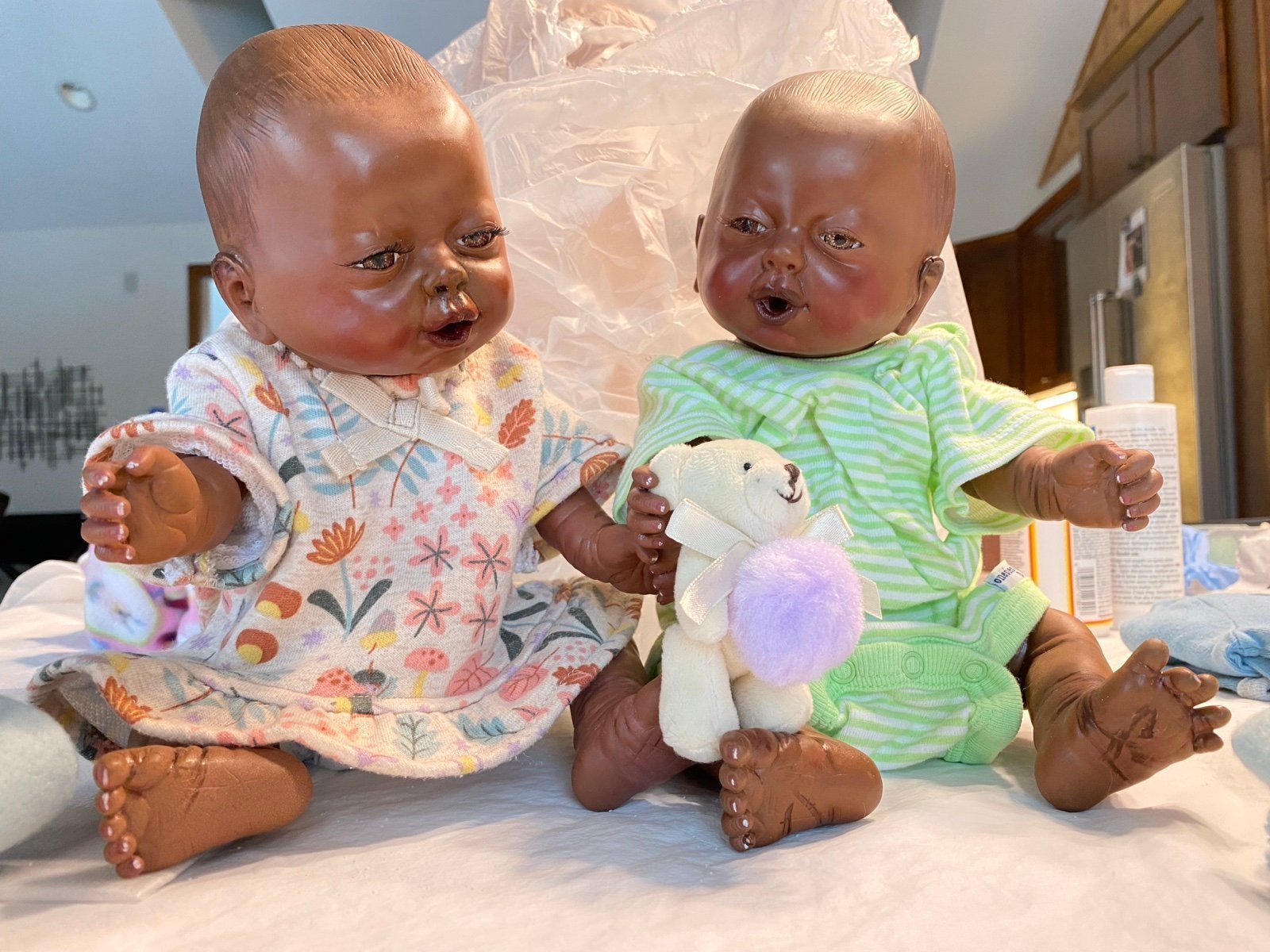 Cute unmarked reborn baby dolls