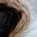 Cole Haan Wool Blend Faux Fur Trim Hooded Coat, Green Size 10