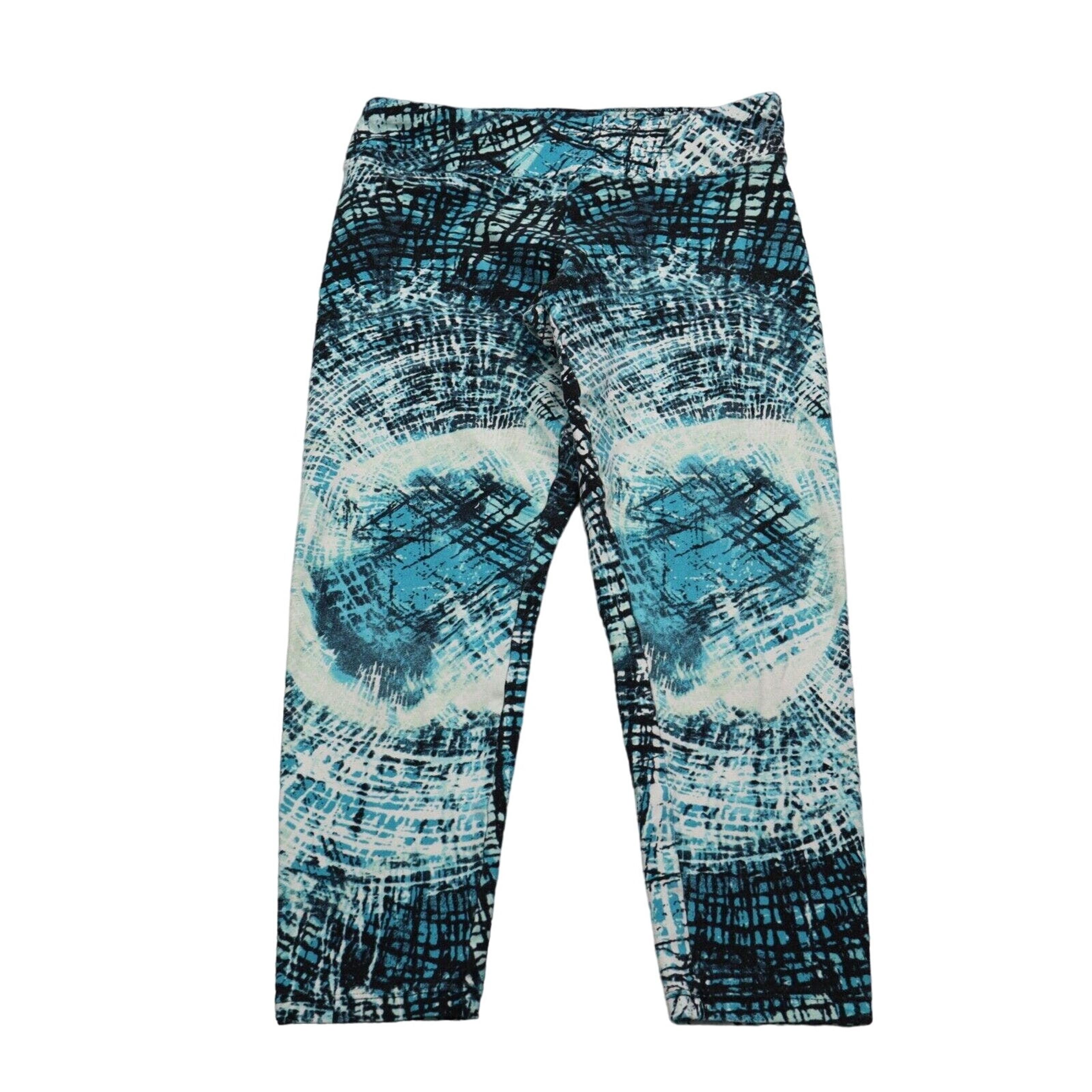 Marc New York Pants Womens S Blue Mid Rise Stretch Performance Leggings