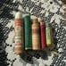 Antique/Vintage lot of 5 medical tubes WITH CONTENTS