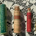 Antique/Vintage lot of 5 medical tubes WITH CONTENTS