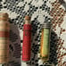 Antique/Vintage lot of 5 medical tubes WITH CONTENTS