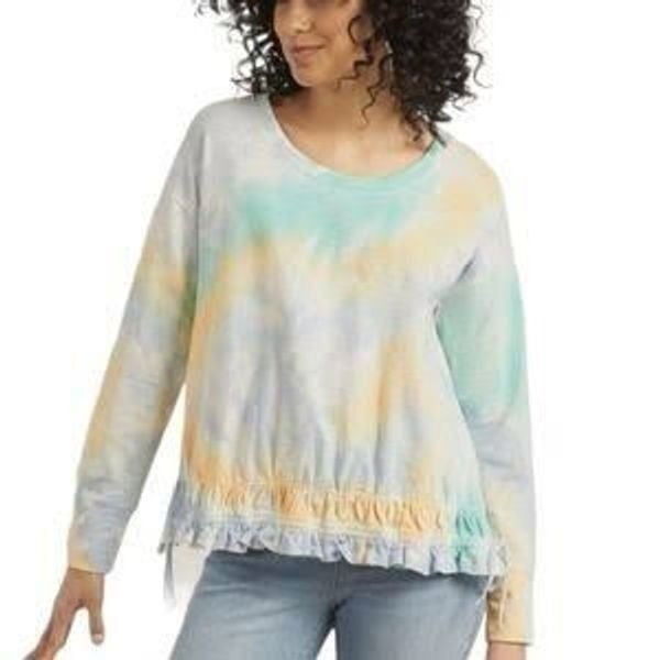 Soft Surroundings French Terry Tie-Dye Lounge top