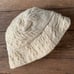 Vintage irish cream knit wool bucket hat