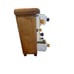 Vintage Ceramic Wood Apothecary Spice Cabinet Keepsakes Jewelry 6 Drawers