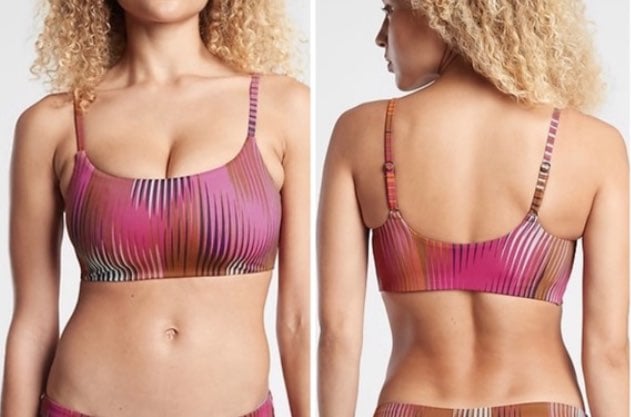 ATHLETA A-C Ibiza Scoop Bikini Top (Small) & Clean Med Bottom (Med)