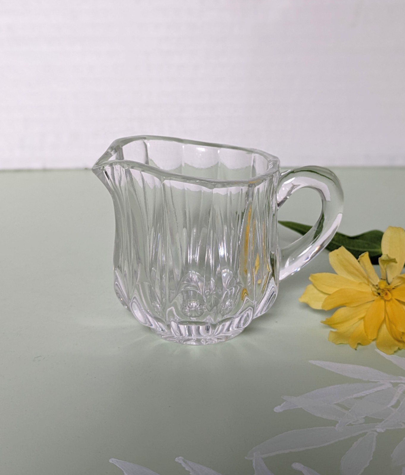Miniature Crystal Pitcher/Creamer