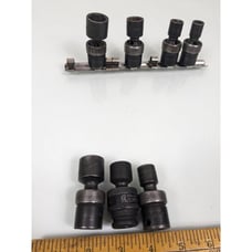 SK Tools 1/2 Drive Metric 4pc 6 Point Swivel Impact Socket Set 33364 10mm-18mm