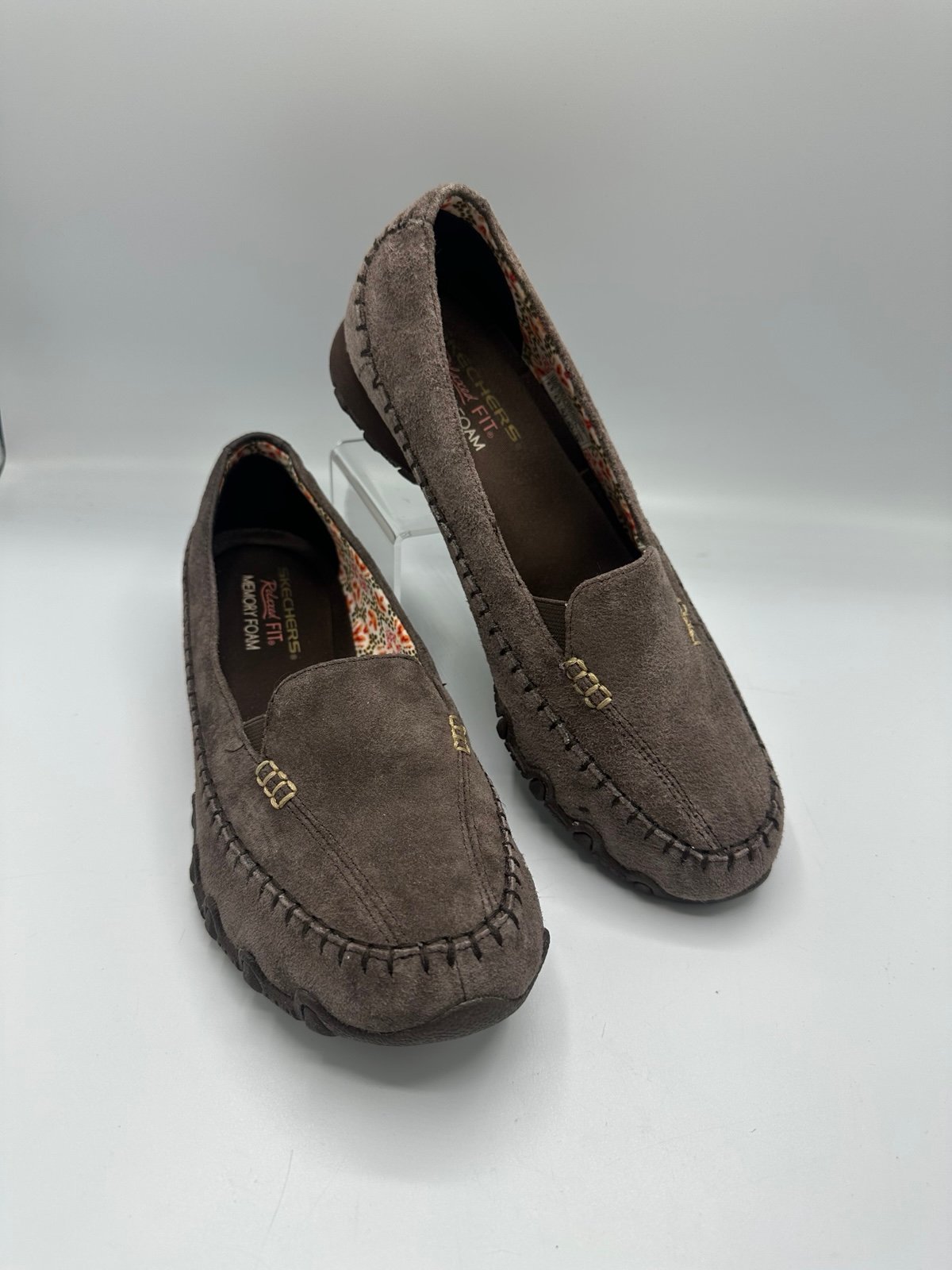 Skechers Women's Relaxed Fit Memory Foam Slip On Shoes US 8.5 Biker