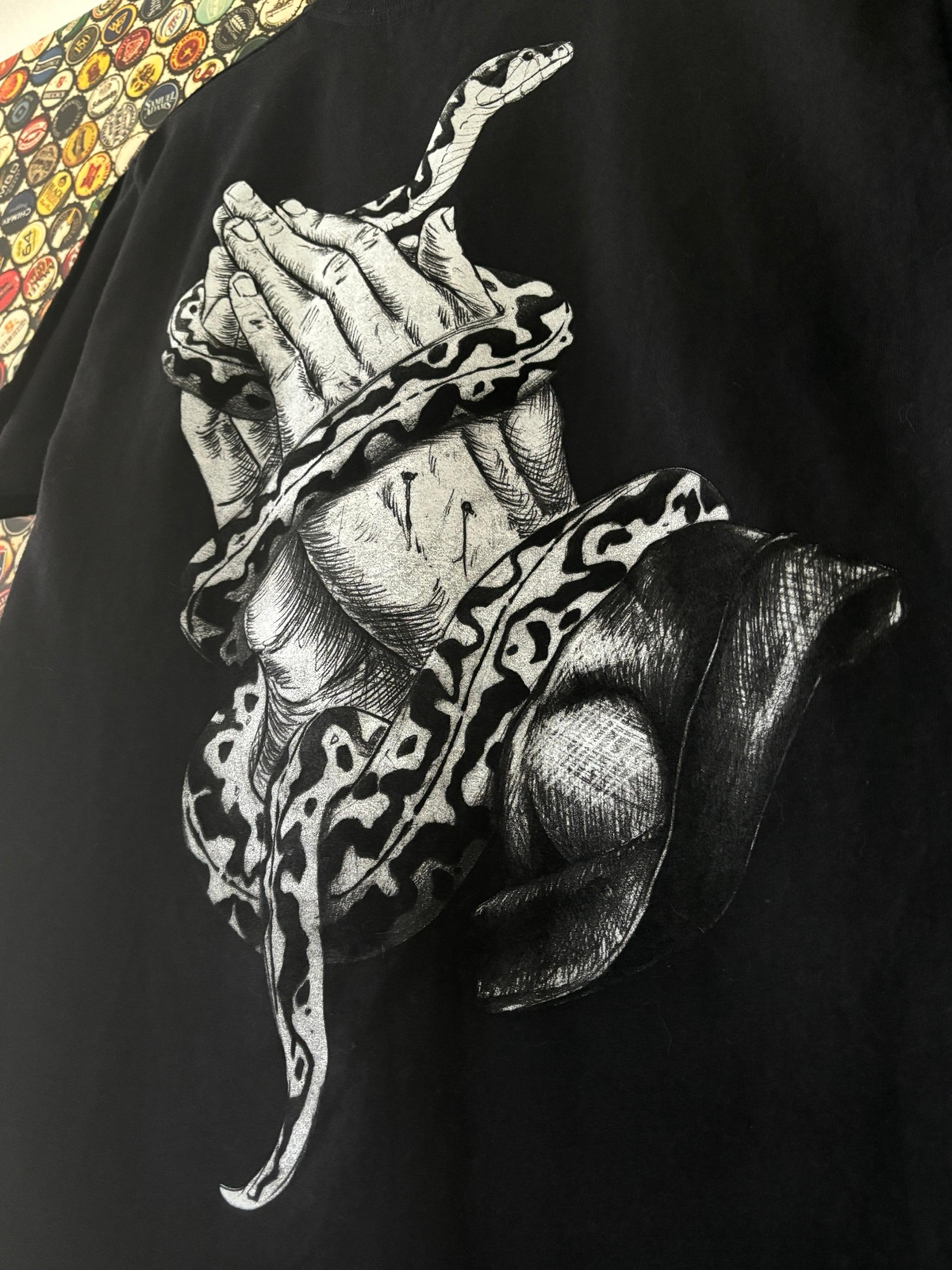 Fatal Clothing Company Rare Snake/Praying Hands Shirt