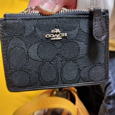 COACH Black Card Case