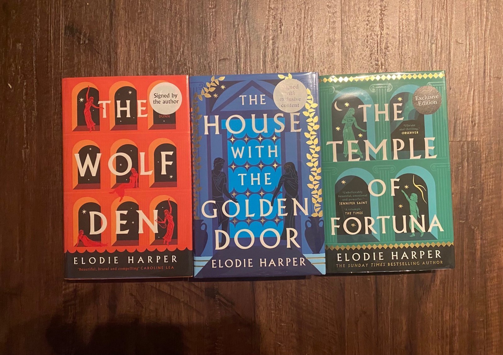 The Wolf Den trilogy - Elodie Harper signed