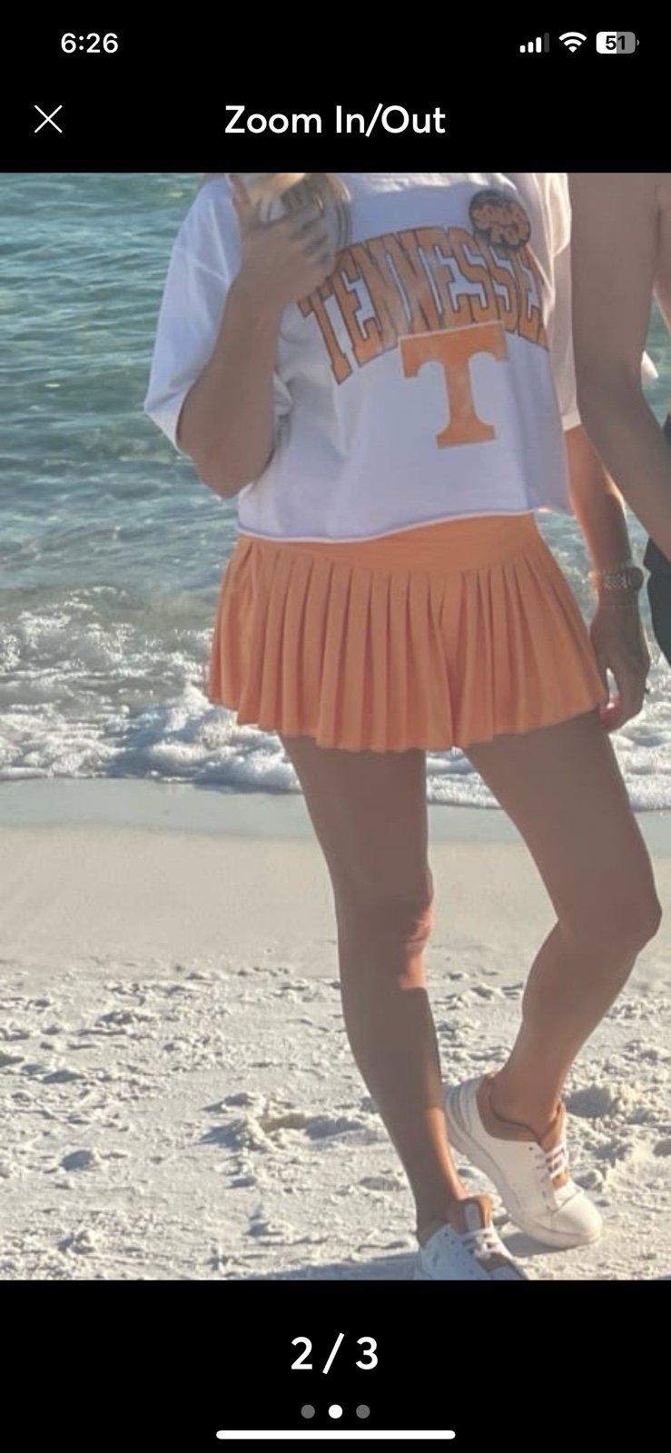 Gold Hinge Tennis Skirt in Sunrise Orange M NWT fits like a Lululemon size 6