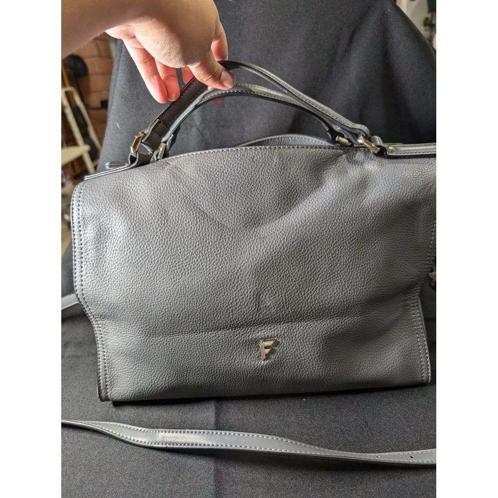 Fiorelli Grey Leather Satchel Bag