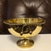 Brass Catchall/Centerpiece Pedestal Bowl With Tassel Rope