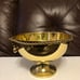 Brass Catchall/Centerpiece Pedestal Bowl With Tassel Rope