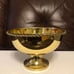Brass Catchall/Centerpiece Pedestal Bowl With Tassel Rope