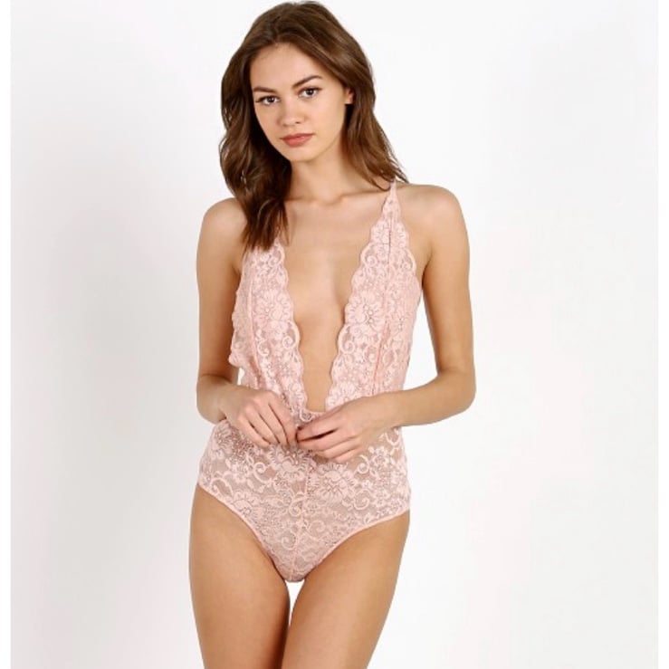 Hot As Hell Comin' In HAHT Bodysuit Copper Rose Size Large