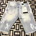 Smoke Rise Ripped Fashion Denim Shorts Size 32 Men