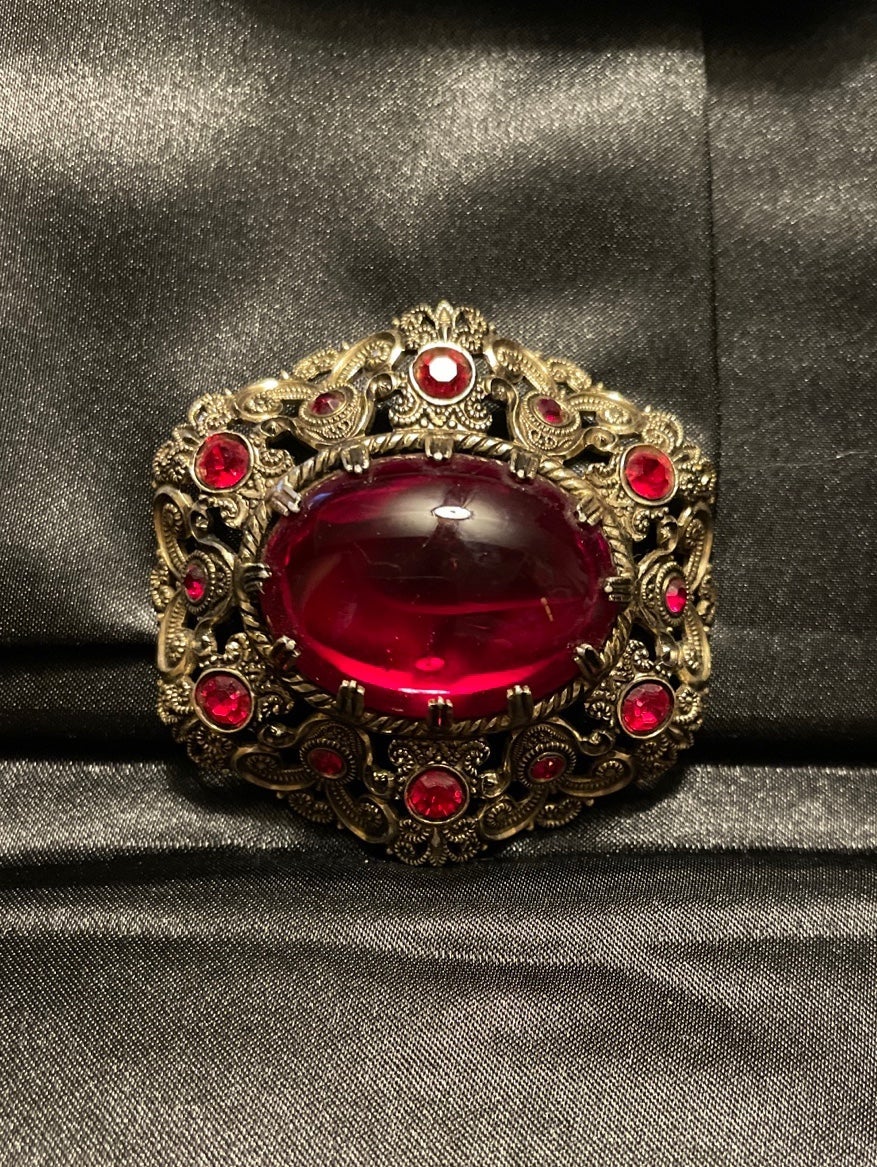 Vintage Germany Filigree Brooch