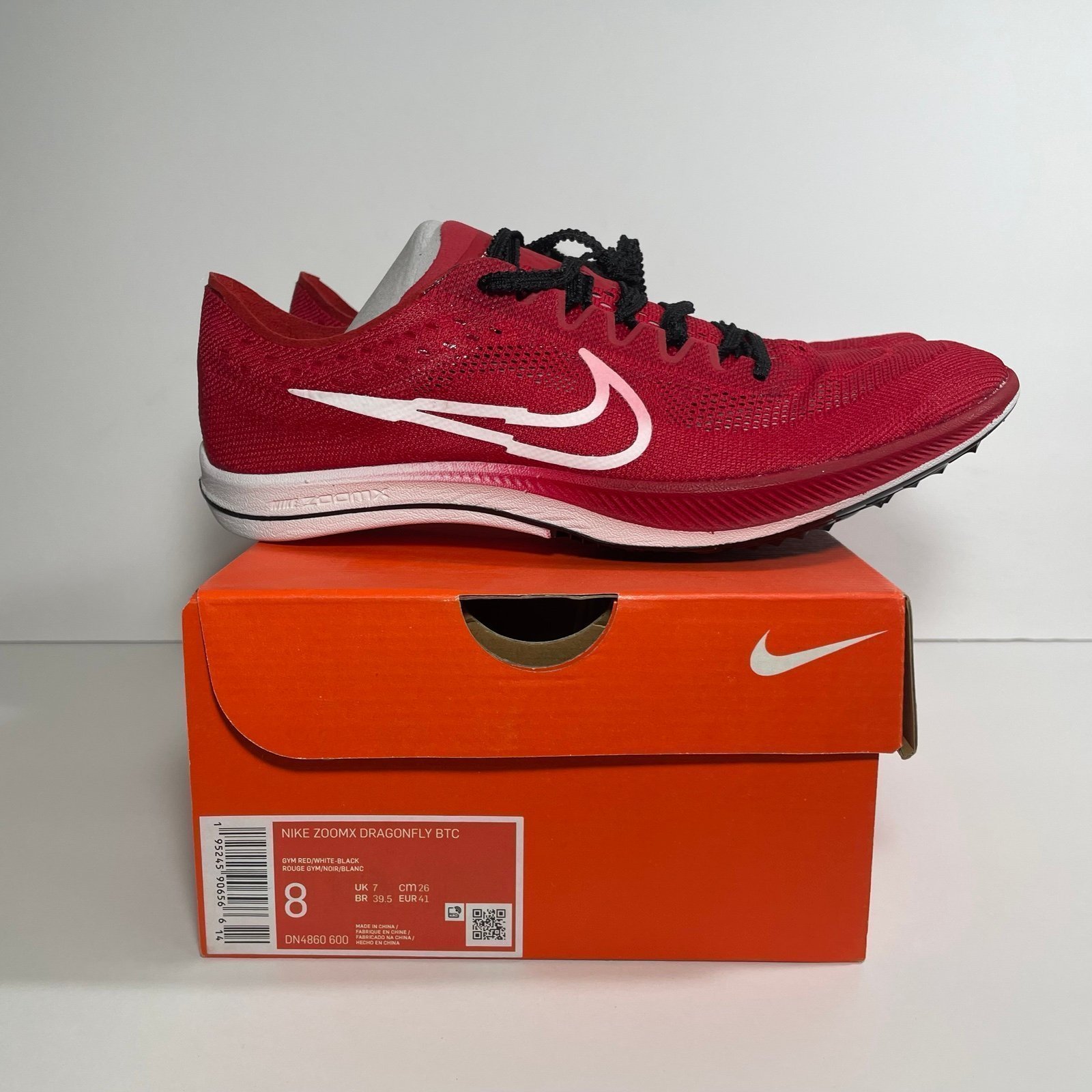 Nike ZoomX Dragonfly BTC Track Shoes Mens 8 Womens 9.5 Red New DN4860-600