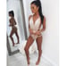 Sexy Sequins One Piece Swimsuit Straps L