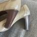 Cole Haan Patent Leather Grey Heels with Buckle