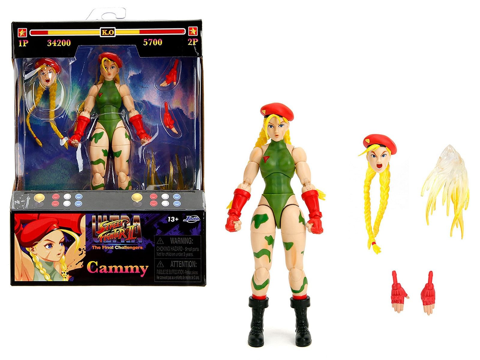 Cammy 6 Moveable Figure with Accessories and Alternate Head and Hands Ultra St
