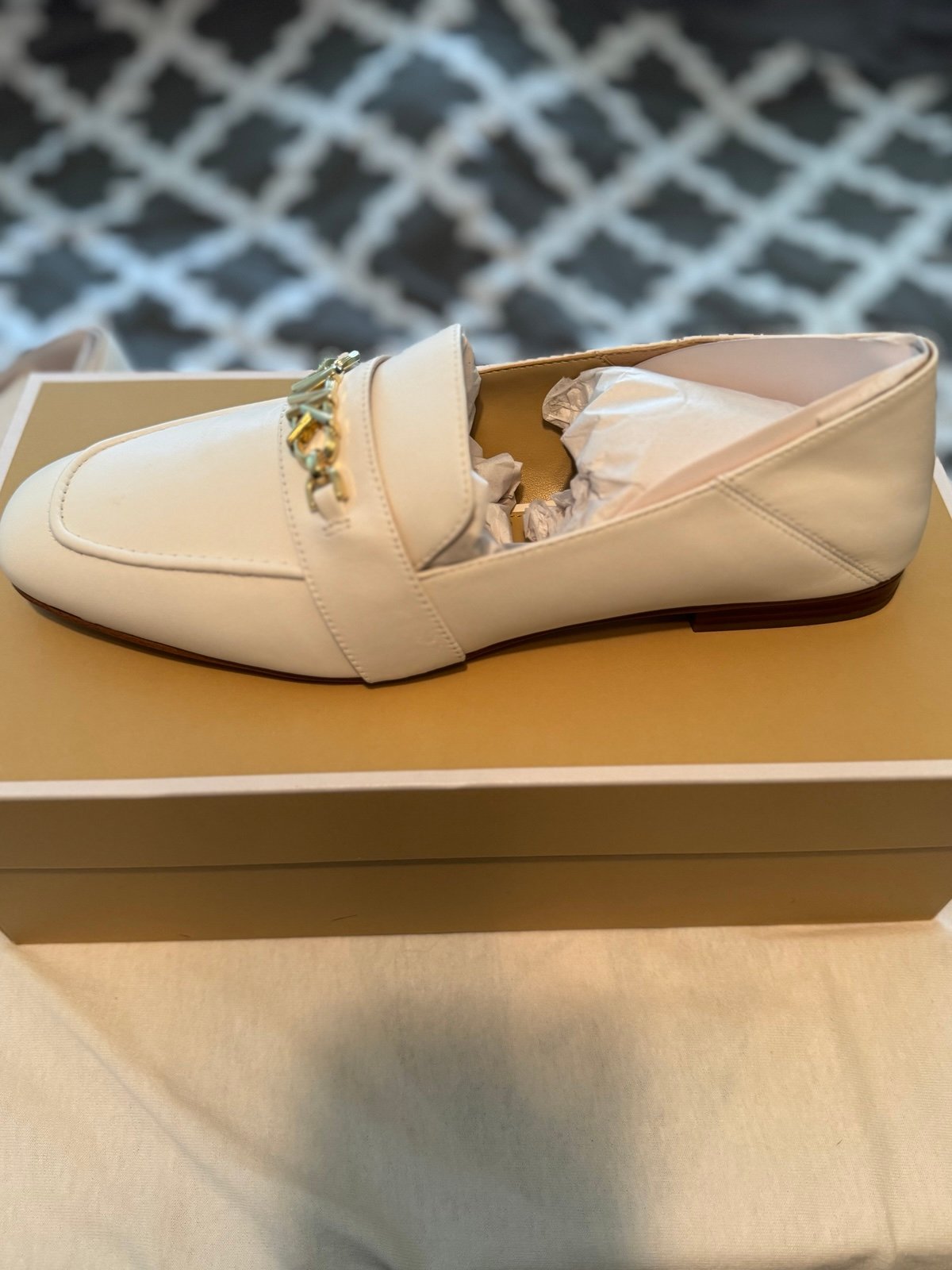 michael kors white loafers