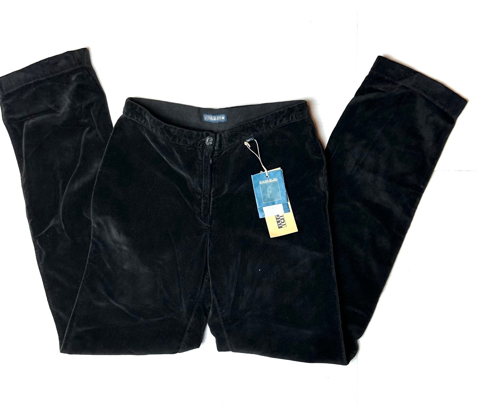 Vintage NAPAPIJRI Womens Size 40 Waist Size 28” Velvet Straight Leg Cotton Pants
