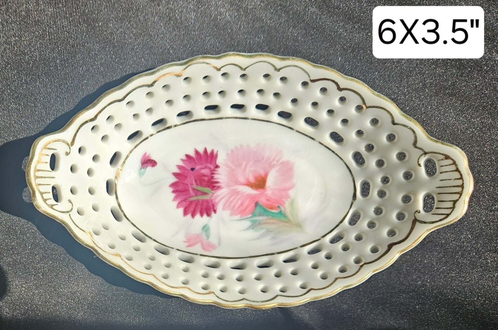 3 PIECE PORCELAIN SET: AYIO HAND PAINTED CHINA Painted during occupation