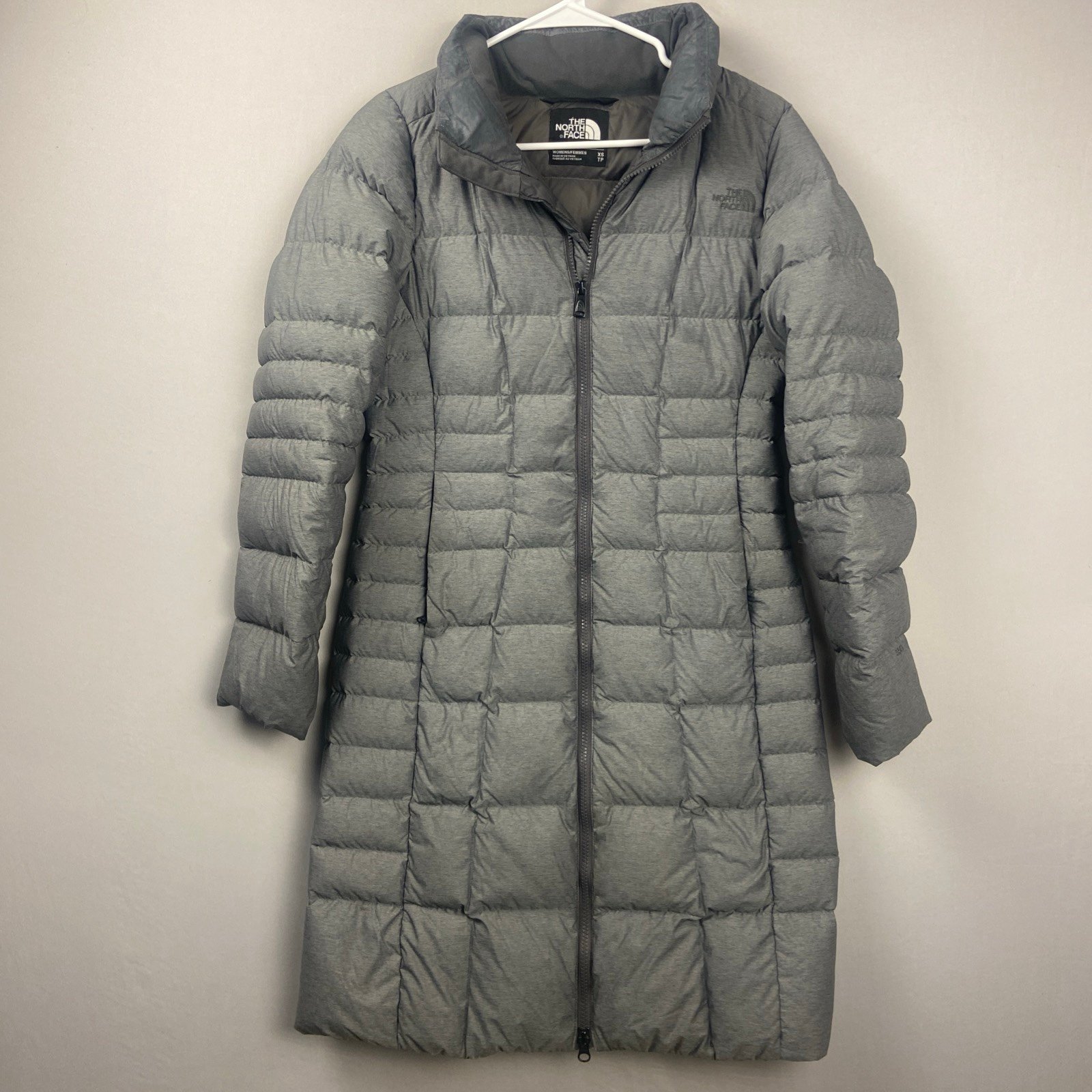 The North Face Gotham II Parka Gray Women’s XS Longline Down Jacket Coat Puffer