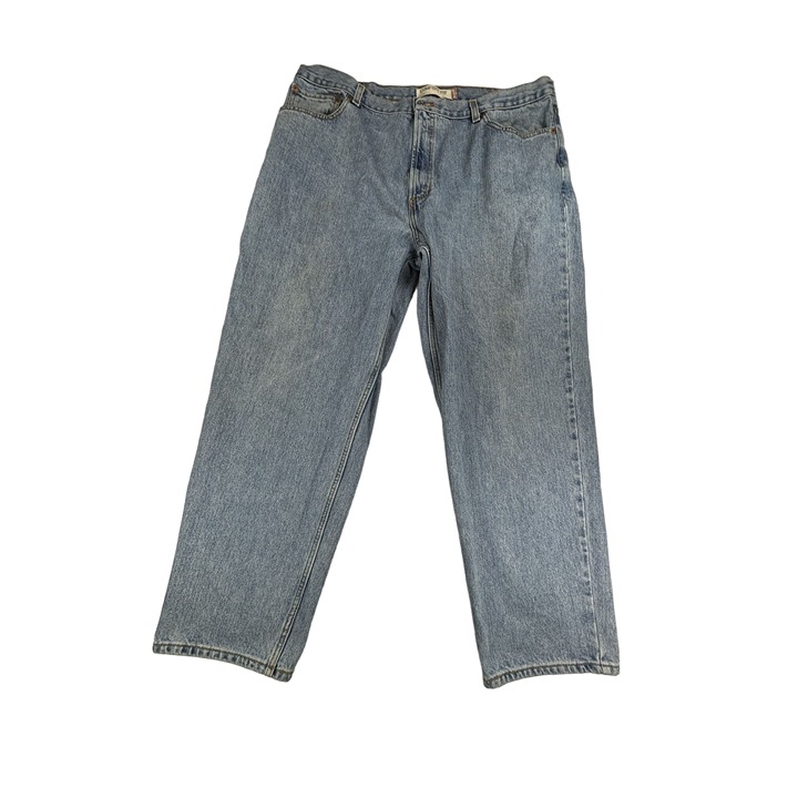 Levi's 560 Jeans Comfort Loose Fit Men's W42 L30 100% Cotton Light Blue Denim