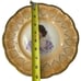 Antique TS&T Portrait Plate Lady Purple Dress Gold Signed Vettori USA 9
