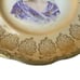 Antique TS&T Portrait Plate Lady Purple Dress Gold Signed Vettori USA 9