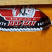 VTG 1950's RED-MAN Picnic Woven Wicker Basket w/Hinged Lid - Made in USA