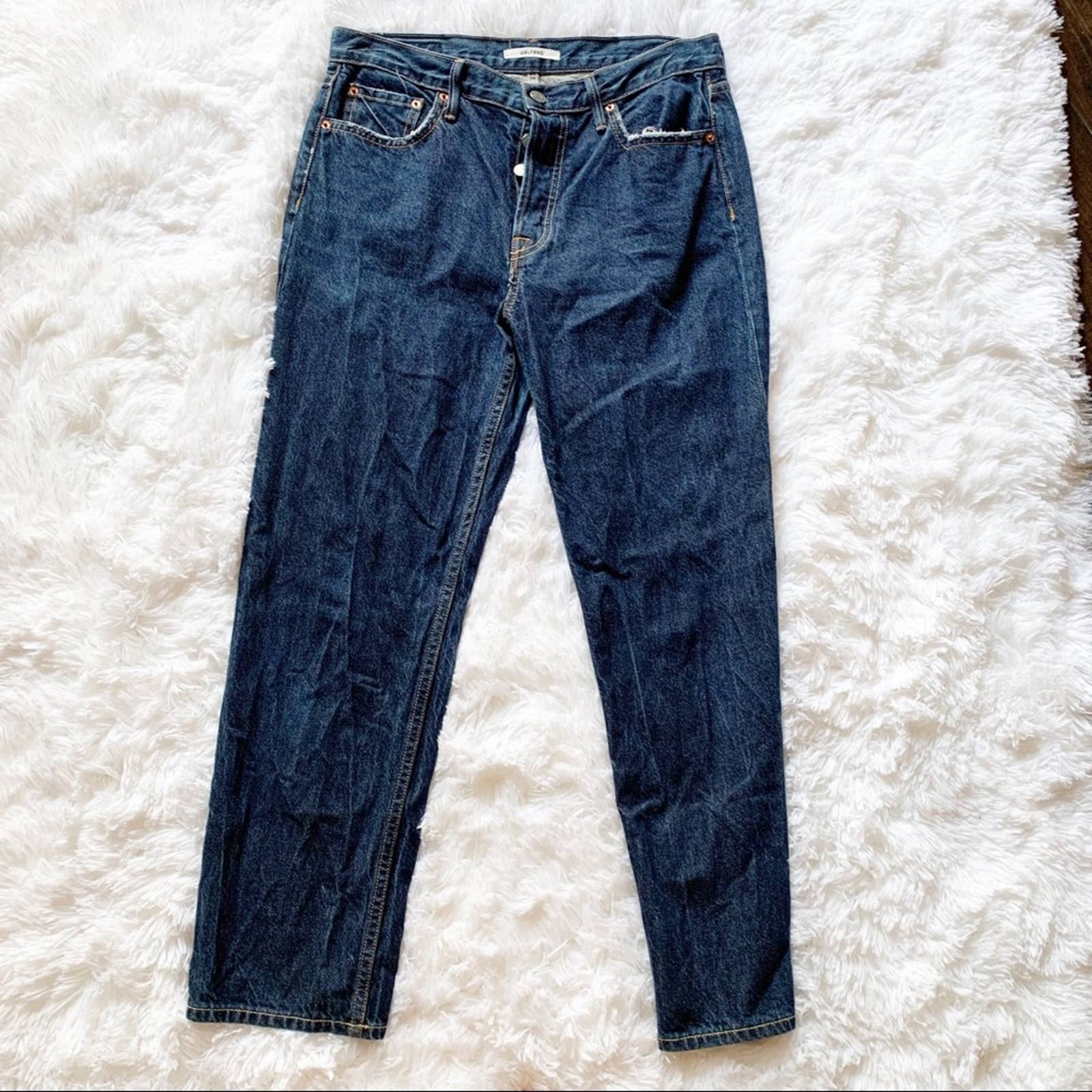 GRLFRND Helena Straight High Rise Jeans