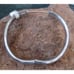 Vintage 925 Sterling Silver Binder Brothers Etched hinged Bangle bracelet