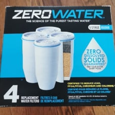Zerowater Replacement Filters for Pitchers (4 Pack) Brand New