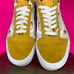 Vans Old Skool Cottage Yellow Suede Checkerboard Floral Sneaker Sz 9.5
